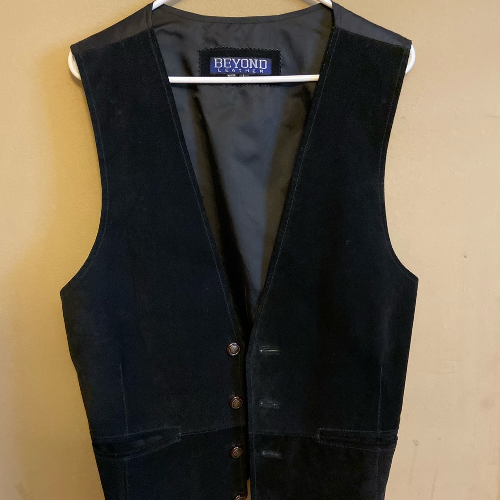 Men Suede Vest